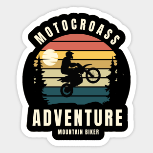 Motorcross Adventure Mountain Biker Sticker